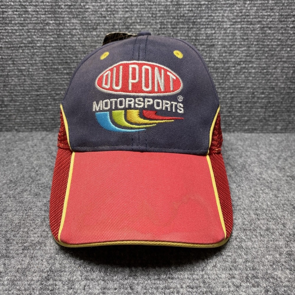 Vintage DuPont Motorsports Hat Cap Snap Back NASCAR Racing Jeff Gordon 90s